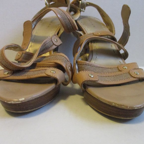 *Tahari Beige Strappy Sandal 'TROY' Slingbacks - Picture 5 of 10
